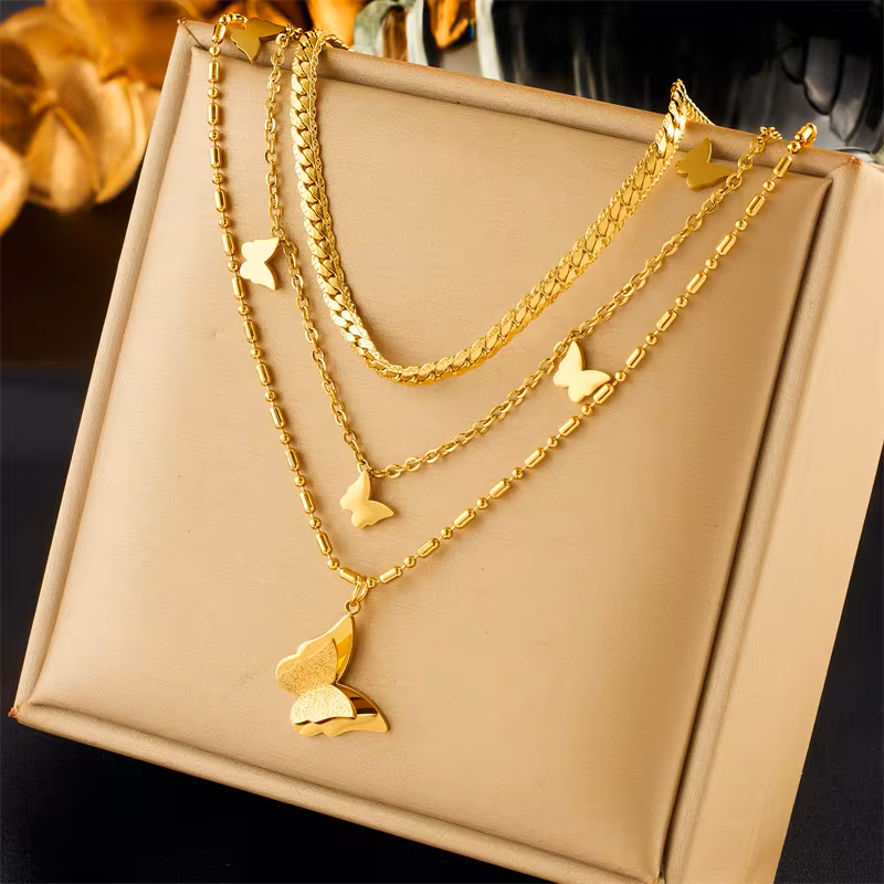 Retro Butterfly Necklace