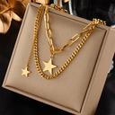 Star Layered Vintage Necklace