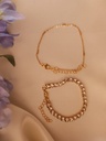 Rhinestone, Pearl, and Chain Bracelet Combo	