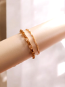 Four-Bracelet Thin and Medium Chain Set	