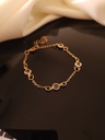 Rhinestone and White Bead Bracelet Duo	