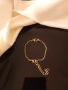 Chain Bracelet with Heart Pendant	
