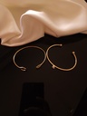 Rhinestone and Hexagon Bangle Bracelet Duo	