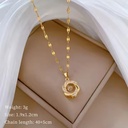 18K Gold-Plated Flower Pendant Necklace
