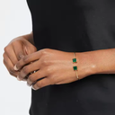 Emerald Open-End Bangle Bracelet	