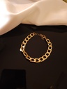 Pearl Pendant and Thick Chain Bracelet Duo	