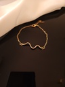 Snake Pendant, Chain, and Rhinestone Bracelet Trio	