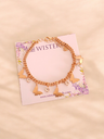 Chain Bracelet with Butterfly Drop Pendants	
