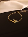 Chain Bracelet with Snake Pendant in Emerald Accents	