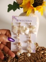 Delicate Pearl Bow-Shaped Tassel Earrings
