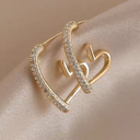 Minimalist Heart Stud Earrings
