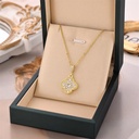 18K Gold-Plated Four Leaf Clover Necklace