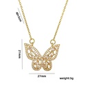 18k Gold-Plated Butterfly Pendant Necklace