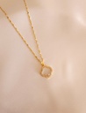 18k Gold Plated Four Leaf Clover Necklace