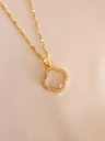 18k Gold Plated Four Leaf Clover Necklace