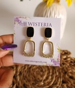 Elegant Square Opal Drop Earrings