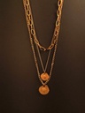 Elegant Triple-Layered Coin Vintage Necklace