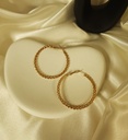 Classic Gold Circular Hoop Earrings
