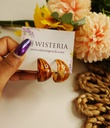 Versatile Retro Tawny Resin Hoop Earrings