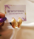 Classic Retro Twisted Gold Hoop Earrings