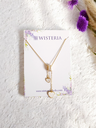 18k Gold-Plated Lariat Heart Necklace