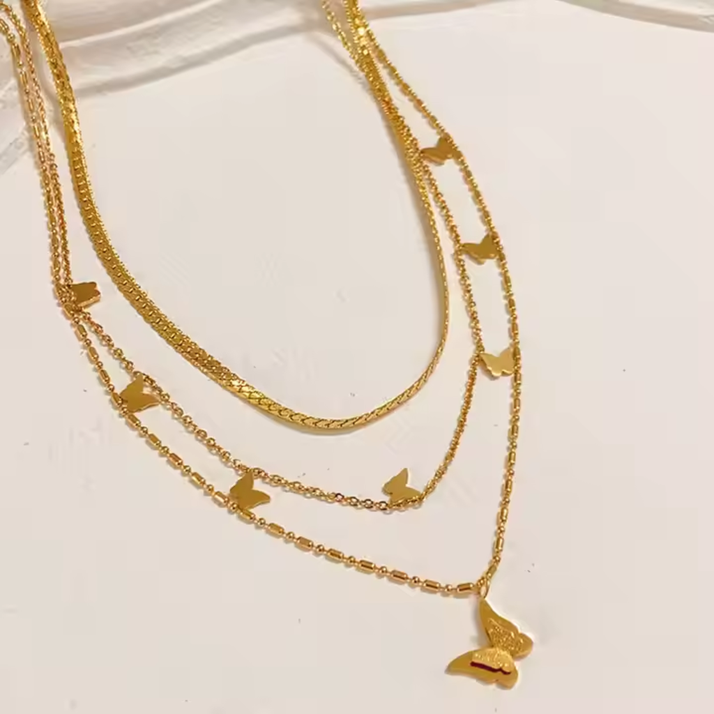 Retro Butterfly Necklace