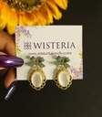 Vintage Elliptical Stud Earrings