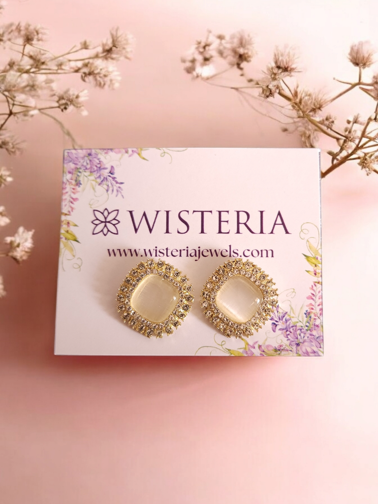 Retro Cat Eye Stud Earrings