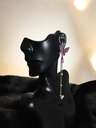 Butterfly Amethyst Earrings - Tassel Earrings