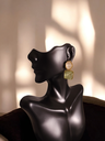 Water Wave Pattern Square Drop Earrings