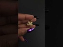 18k Gold Plated Rotating Flower Pendant Necklace