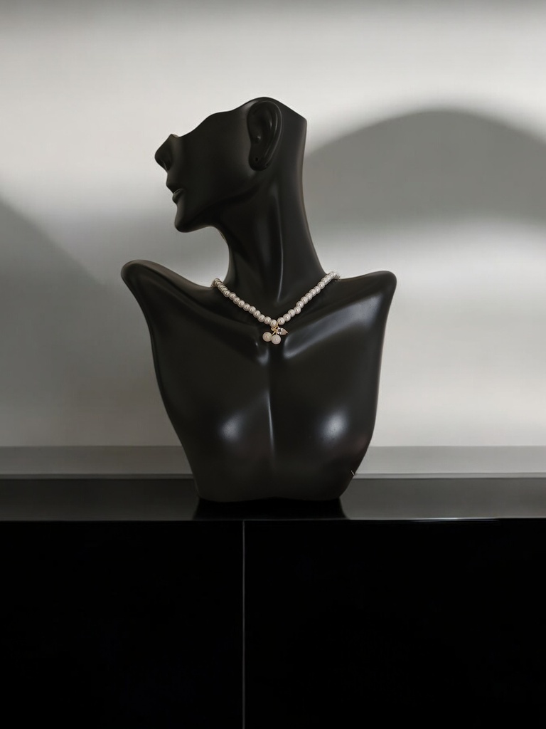 Retro Cherry Pearl Necklace