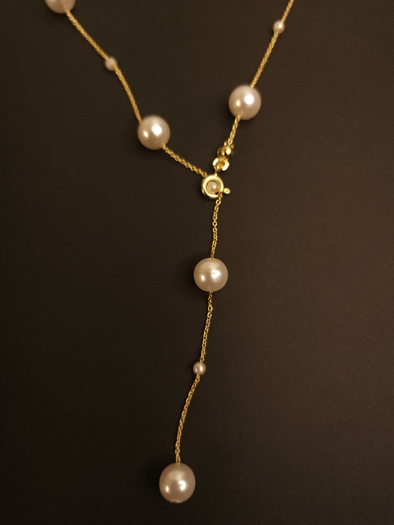 Quirky Lariat Beaded Necklace