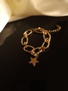 Thin Chain Bracelet with Rhinestone Accents	 (copy)