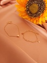 Celestial Love Bracelet Combo: Heart and Star Charms