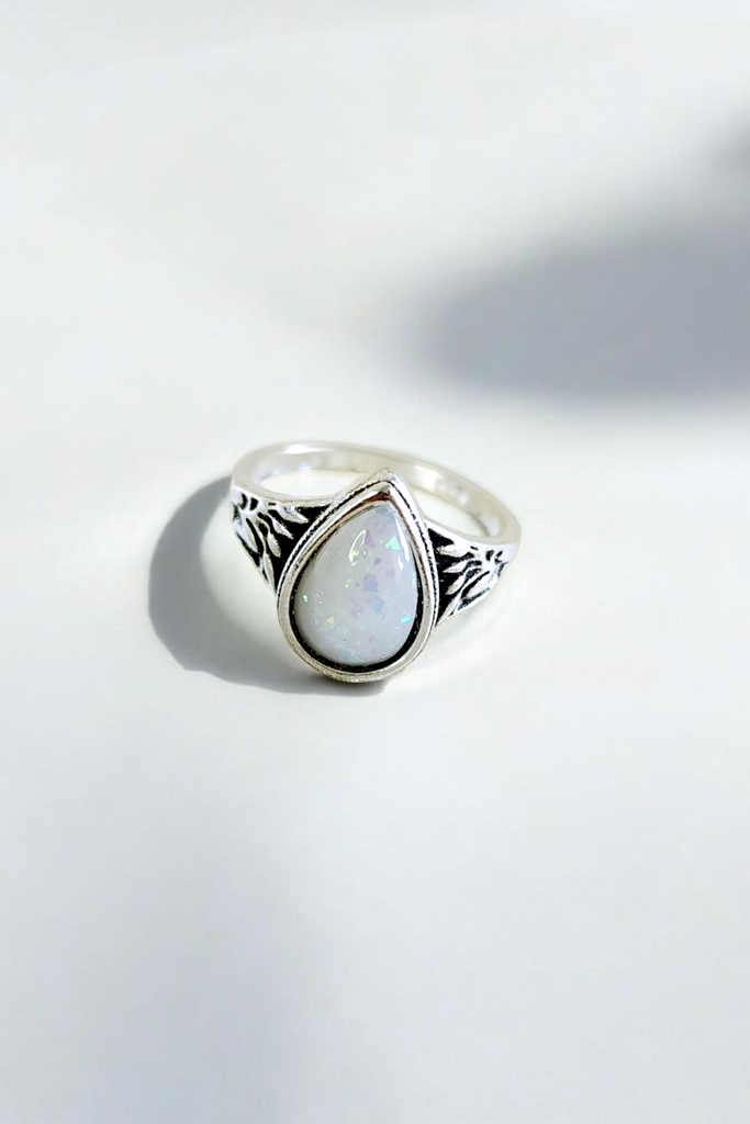 Lunar Glow Statement Ring  