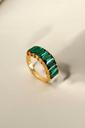 Emerald Stacks Ring