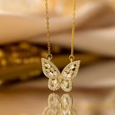 18k Gold-Plated Butterfly Pendant Necklace