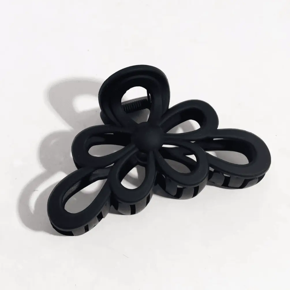 Premium Korean Matte Flower Hair Clips - 11cm