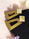 Elegant Retro Geometric Rhombus Trapezoid Drop Earrings
