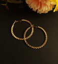 Classic Gold Circular Hoop Earrings