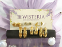 Set of 6 Stylish Retro Studs and Hoop Earrings Combo