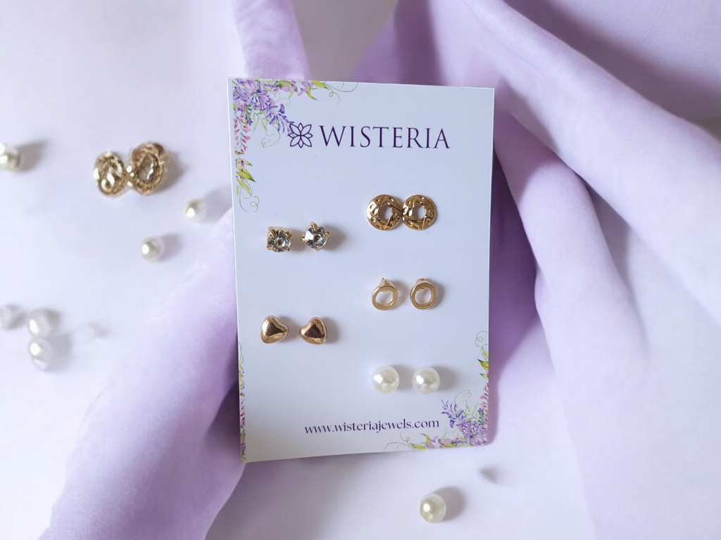 Set Of 5 Classy Studs Earring