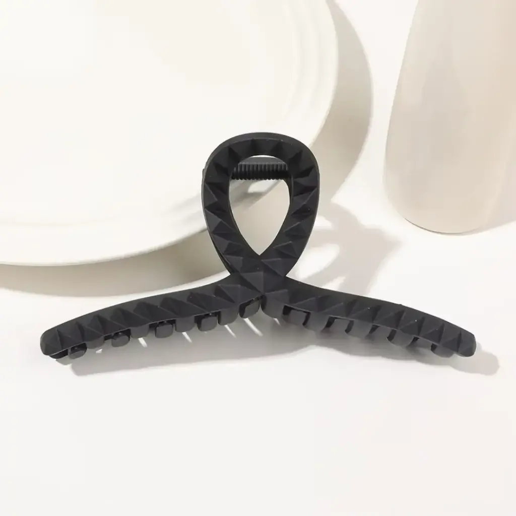Premium Diamond Grain Shark Hair Clips