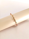 Luxe Open Bangle with Emerald and Rhinestone Charms