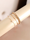 Luxe Trio: Rhinestone, Pearl, & Chain Bracelet Set 