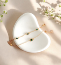 Emerald Elegance Bracelet Duo