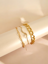 Radiant Layers: Rhinestone Pendant Chain Bracelet