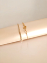 Sleek Sparkle: Rhinestone Snake Chain Bracelet Combo