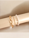 Timeless Elegance: Pearl-Embrace Elastic Bracelet Set